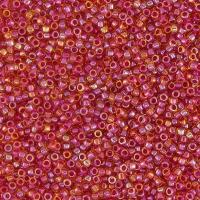 Бисер TOHO круглый, размер 11/0, цвет #241 (Окрашенный изнутри, радужный светлый топаз/бледно-лиловый), 10 грамм