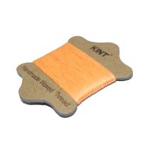 Нить нейлоновая вощёная, 0.65мм, янтарная, моток, 20 метров