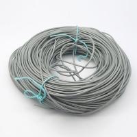 Шнур кожаный, около 2мм, серый, 2 метра