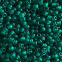 Бисер TOHO круглый, размер 11/0, цвет #7BDF (Прозрачный матовый, зелено-голубой), 10 грамм