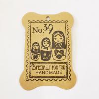 Карточка для демонстрации украшений, 109х77мм, с матрёшками и надписью Especially for you HAND MADE, картон, 5 шт.
