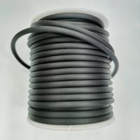 Шнур резиновый без отверстия, около 4мм, черный, матовый, 2 метра