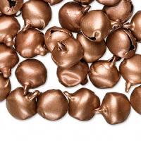 Подвеска, 12х10мм, бубенчик большой, базовый материал - сталь, медный, 20 шт.