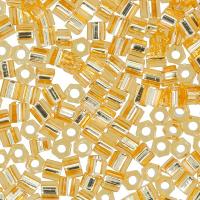 Бисер TOHO Hexagon, размер 11/0, цвет #22 (Внутреннее серебрение, светлый топаз), 10 грамм