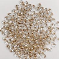 Бисер TOHO Magatama, размер 3мм, цвет #989 (Внутренняя позолота, хрусталь), 10 грамм