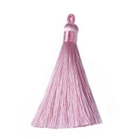 Кисточка декоративная, 75-85х9мм, полиэстер, светло-розовая, 2 шт.