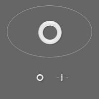 Колечко силиконовое, 3х0.5мм, белое полупрозрачное, базовый материал - силикон, без покрытия, 50 шт.