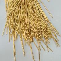 Канитель, 1.1мм, medium, гладкая, позолоченная (яркое золото), 30-40 см, 5 шт.