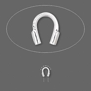 <p>Покрытие серебро 925 пробы. 
Концевик-скоба, внутренний диаметр 0.56 мм. Цена за пару. Оттенок может отличаться от фотографии и в разных поставках. Хорошо подходит для: <ul>
<li>лески</li>
<li>проволоки</li>
<li>тросика</li>
</ul>
Можно использовать также для:<ul>
<li>нити</li>
</ul></p>