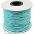Шнур синтетический вощеный, полиэстеровый, около 1мм, бирюзово-голубой, 70-80 метров, катушка