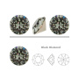 <p>Ювелирный кристалл Swarovski Fancy Stone Xirius Chaton (1088). Форма шатон (круглая), размер 4 мм (pp32). Цвет тёмно-серый (BLACK DIAMOND), с фольгой (foiled). Оттенок может немного отличаться от фотографии. Данные стразы с выпуклым основанием подходят для использования с цапами, вклеивания в фурнитуру с чашами (выемками) для кристаллов. Производство: Австрия. Цена за 20 шт.</p>