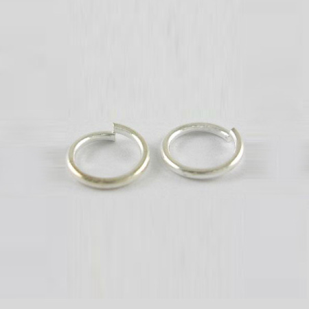 Соединительное колечко, 5мм (толщина 1.0мм, внутренний размер 3мм), базовый материал - латунь, серебристое, 10 грамм