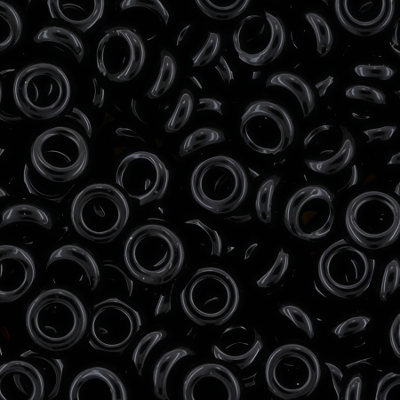 Бисер TOHO Demi Round, размер 8/0, цвет #49 (Непрозрачный, черный), 10 грамм