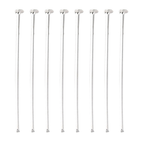 Пины со шляпкой, 30х0.723мм, базовый материал - железо, серебристые, 10 грамм