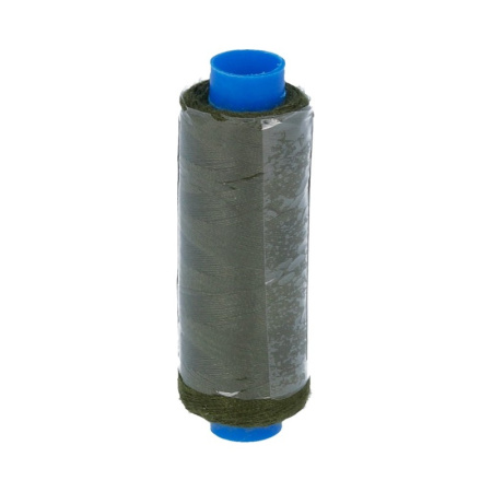 Нить полиэстеровая, Gamma, толщина 40/2, цвет №421 (тёмный болотно-зелёный), катушка, 183 метра