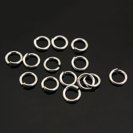 Соединительное колечко, 4.5мм (толщина 0.75мм, внутренний размер 3мм), Корея, базовый материал - сталь, под родий, 1 грамм