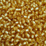 <p>Японский бисер TOHO Round (круглый Тохо), размер 11/0 (2.2 мм). Прозрачный матовый желтый бисер с серебристой сердцевиной (Silver-Lined Frosted Lt Topaz).
Цена за 10 грамм. Среднее количество бисерин в 1 грамме Toho 11/0 от 70 до 120 штук, может сильно варьироваться в зависимости от вида бисера.</p>