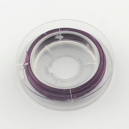 <p>
Довольно качественный ювелирный тросик (ланка). Сталь с нейлоновым покрытием. Цвет фиолетовый, неравномерный (меланж). Оттенок может отличаться от фотографии и в разных поставках. Толщина может отличаться от указанной на плюс-минус 0,05 мм. Цена за катушку около 9-10 метров.
</p>
