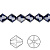 Бусина Swarovski, 8мм, Биконус (#5328), темно-синий (цвет 288), 1 шт.