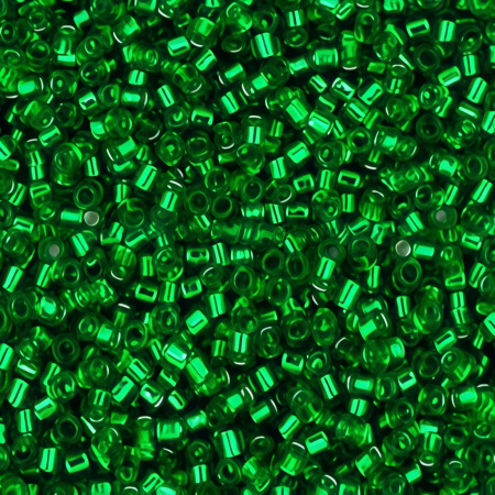 Бисер TOHO цилиндрический, размер 11/0, цвет #27 (Внутреннее серебрение, перидот), 10 грамм