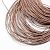 Шнур кожаный, около 2мм, бежевый, 2 метра
