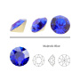 <p>Ювелирный кристалл Swarovski Fancy Stone Xirius Chaton (1088). Форма шатон (круглая), размер 3.1 мм (pp24). Цвет яркий синий (MAJESTIC BLUE 296), с фольгой (foiled). Оттенок может немного отличаться от фотографии. Данные стразы с выпуклым основанием подходят для использования с цапами, вклеивания в фурнитуру с чашами (выемками) для кристаллов. Производство: Австрия. Цена за 20 шт.</p>