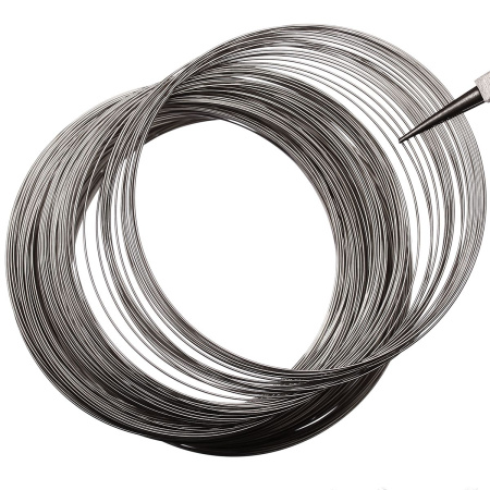 Проволока с памятью, 86-92х0.655мм, Beadalon, для колье, нержавеющая сталь, 5 витков