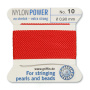 <p>
Толстая и прочная нить Nylon Power из высококачественного нейлона, очень крепкая, не растягивается. Произведена компанией Griffin (Германия). К нити прикреплена проволочная иголочка. Идеально подходит для использования с жемчугом и натуральными камнями. Толщина около 0,9 мм. Оттенок может отличаться от фотографии и в разных поставках. Намотка может состоять из нескольких частей. Цена за моток 2 метра.
</p>