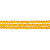 Бусины стеклянные, 3х2мм, граненые, рондели, насыщенно-желтые, 185 шт., низка