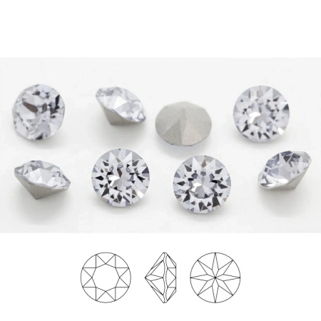 Ювелирный кристалл Swarovski, Шатон (#1088), pp18 (2.5мм), бледный дымчато-лиловый, с фольгой, 50 шт.