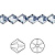 Бусина Swarovski, 8мм, Биконус (#5328), джинсово-синий (цвет 266), 1 шт.