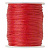 Шнур хлопковый вощеный, около 1мм, красный, 5 метров