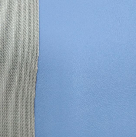 Кожзам, 35х24см (толщина 0.7мм), васильково-голубой, лист, 1 шт. УЦЕНКА