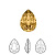 Ювелирный кристалл Swarovski, Капля (#4320), 14х10мм, светлый колорадский топаз, с фольгой, 1 шт.