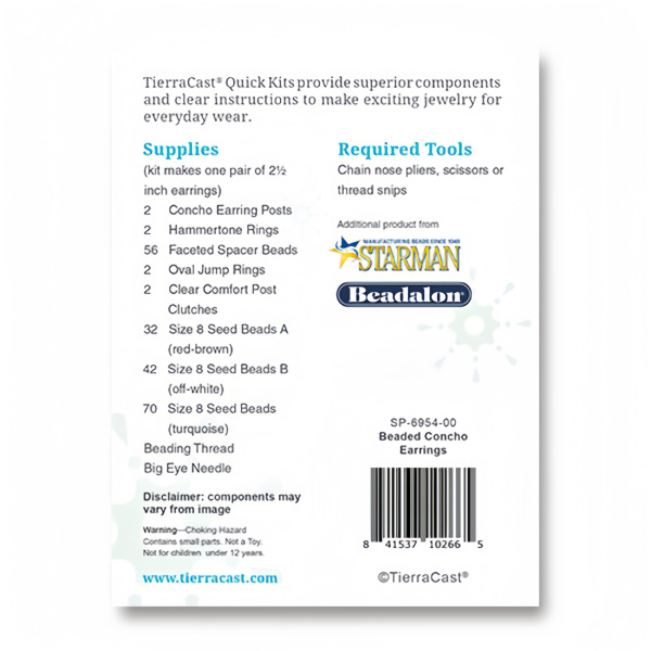 <p>Набор TierraCast для сборки изящных сережек. Уровень сложности: средний (2 из 3). В набор входят все необходимые материалы и инструкция на английском языке. Для сборки Вам понадобятся плоскогубцы и ножницы (в набор не входят). Оттенок может отличаться от фотографии и в разных поставках. Цена за 1 набор.</p>