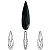 Ювелирный кристалл Swarovski, Удлиненная капля (#4331), 11х3мм, черная, 2 шт.