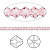 Бусина Swarovski, 3мм, Биконус (#5328), светлая роза (цвет 223), 10 шт.