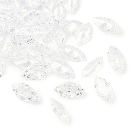 <p>Ювелирный кристалл (шатон, Chaton) из фианита (Cubic Zirconia), форма челнок (листик, глаз). Качество А. Цвет кристальный. Оттенок и вид огранки (количество граней) у разных кристаллов может немного отличаться. На шатонах возможны незначительные царапинки/сколы. Цена за 10 шт.</p>