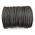 Шнур резиновый полый, около 2мм, черный, матовый, 10 метров