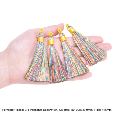 <p>Изящная полиэстеровая кисточка с петелькой. Используется для создания сережек, кулонов (сотуаров), подвесок на сумки, четки и брелоки. Оттенок может отличаться от фотографии. Размер может немного отличаться от заявленного. Цена за 2 шт.</p>