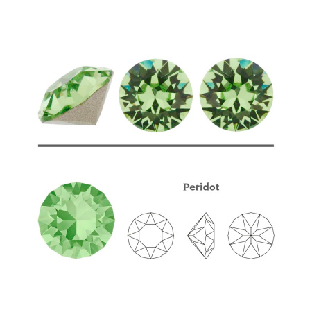 Ювелирный кристалл Swarovski, Шатон (#1088), pp32 (4мм), темный хризолит, с фольгой, 20 шт.