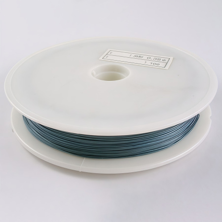 Тросик ювелирный, 0.38мм, цвет серо-голубой, катушка, 50 метров, УЦЕНКА