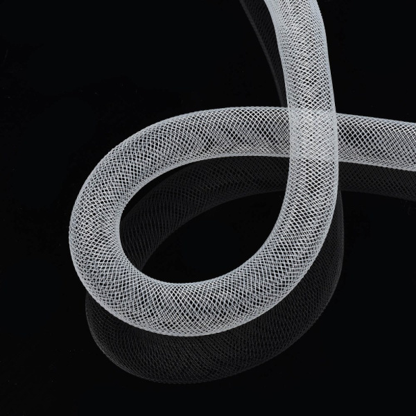 <p>
 Бижутерная сетка-рукав, сплетена из пластиковых нитей, цвет слоновая кость (айвори). Оттенок может отличаться от фотографии и в разных поставках. Cетка может иметь слегка переменный диаметр. Толщина может отличаться от заявленной на +-1.5 мм. По возможности, продается цельным куском, однако, может поставляться несколькими отрезами. Цена за 5 метров.  
</p>