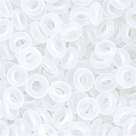 Бисер TOHO Demi Round, размер 8/0, цвет #1F (Прозрачный матовый, хрусталь), 10 грамм