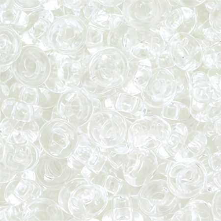 Бисер TOHO Demi Round, размер 8/0, цвет #1 (Прозрачный, хрусталь), 10 грамм