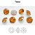 Ювелирный кристалл Swarovski, Шатон (#1088), pp32 (4мм), янтарный, с фольгой, 20 шт.