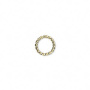<p>Разъемное соединительное колечко диаметром 10 мм, витое. Толщина 16 gauge (1,291 мм). Базовый материал латунь, сверху гальваническое напыление золотом 18 карат. Оттенок может отличаться от фотографии и в разных поставках. Цена за 20 шт.</p>