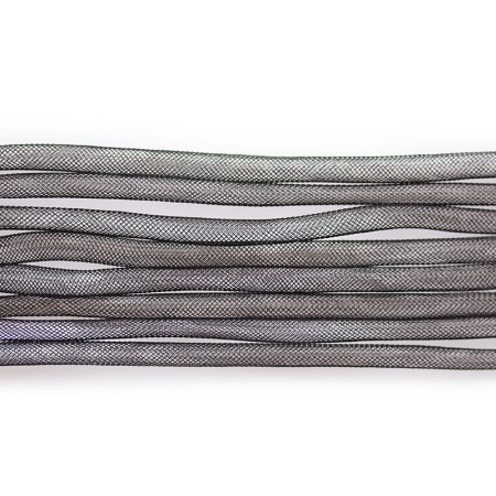 Бижутерная сетка-рукав, 8мм, черная, 10 метров