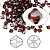 Бусина Swarovski, 4мм, Биконус (#5328), винный (цвет 515), 10 шт.