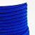 Шнур синтетический витой с сердечником, нейлоновый, около 4-5мм, ярко-синий, 1 метр